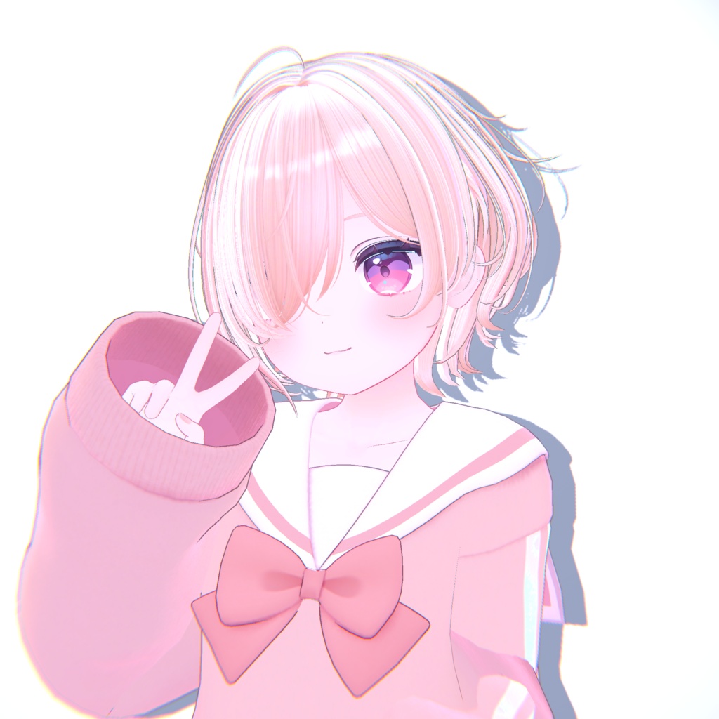 【20アバター対応】メカクレラフショート【VRChat】