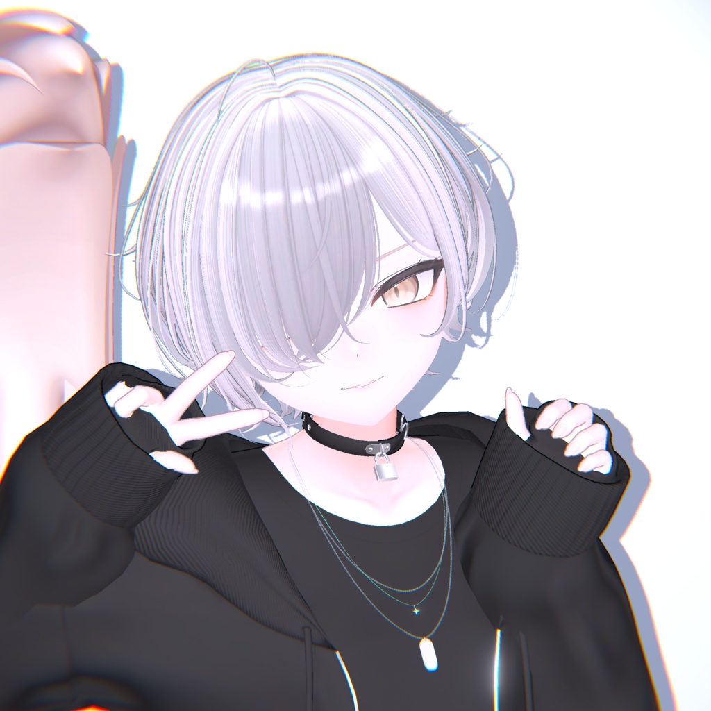 【20アバター対応】メカクレラフショート【VRChat】