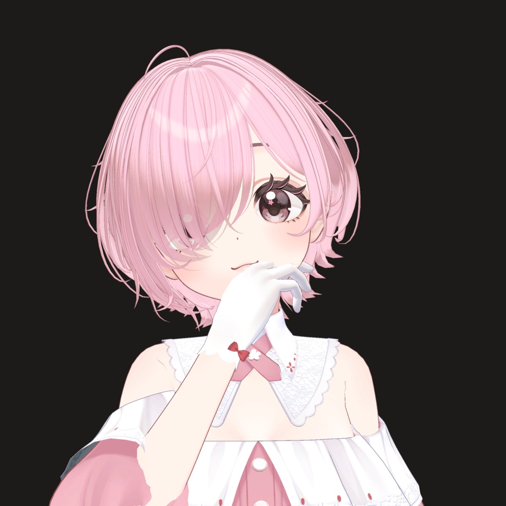 【14アバター対応】メカクレラフショート【VRChat】