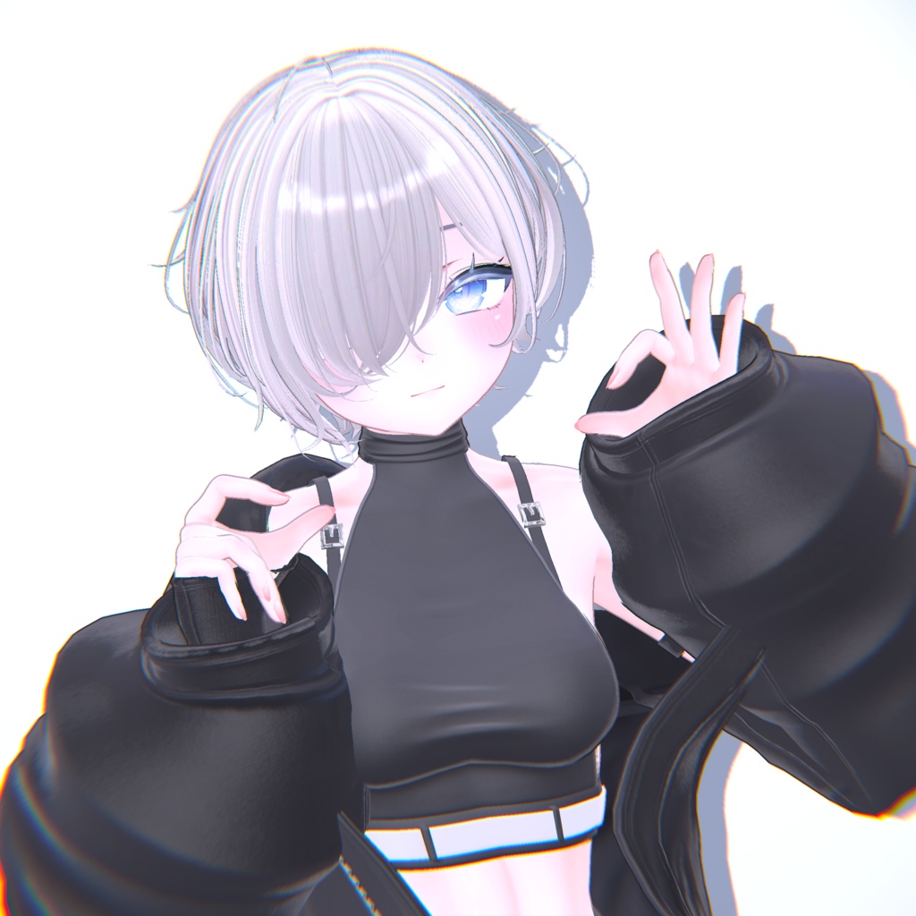 【20アバター対応】メカクレラフショート【VRChat】