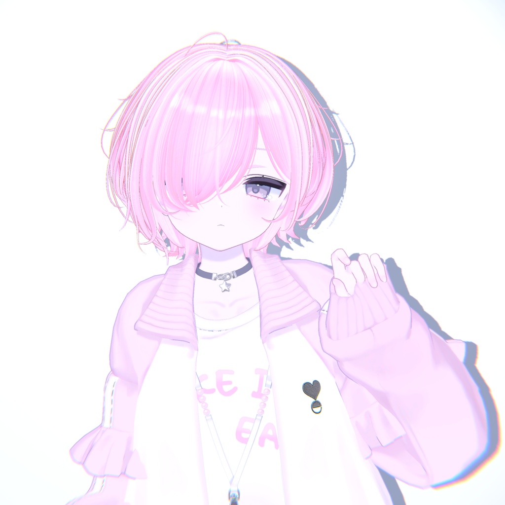 【20アバター対応】メカクレラフショート【VRChat】