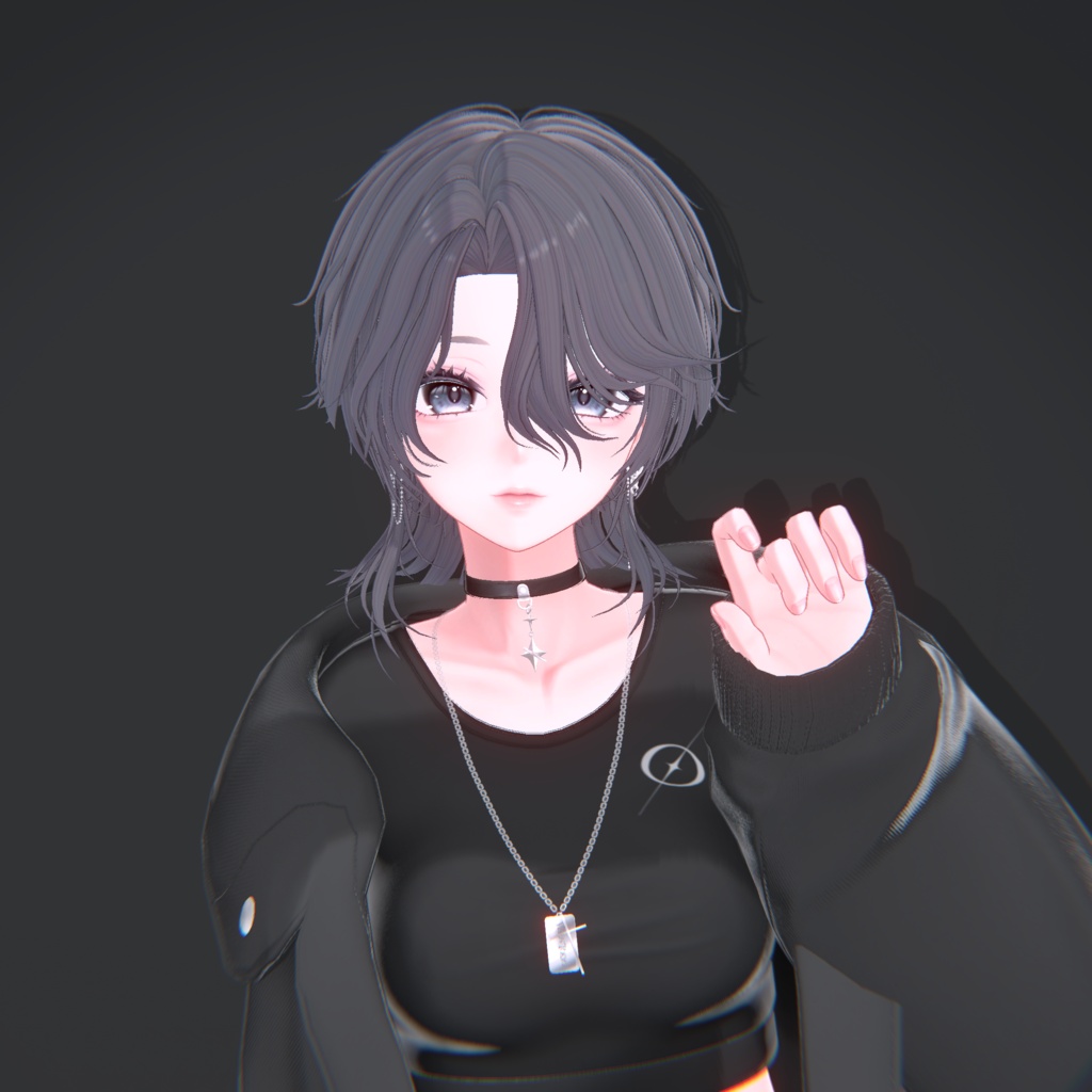 【16アバター対応】センターパートウルフ【VRChat】