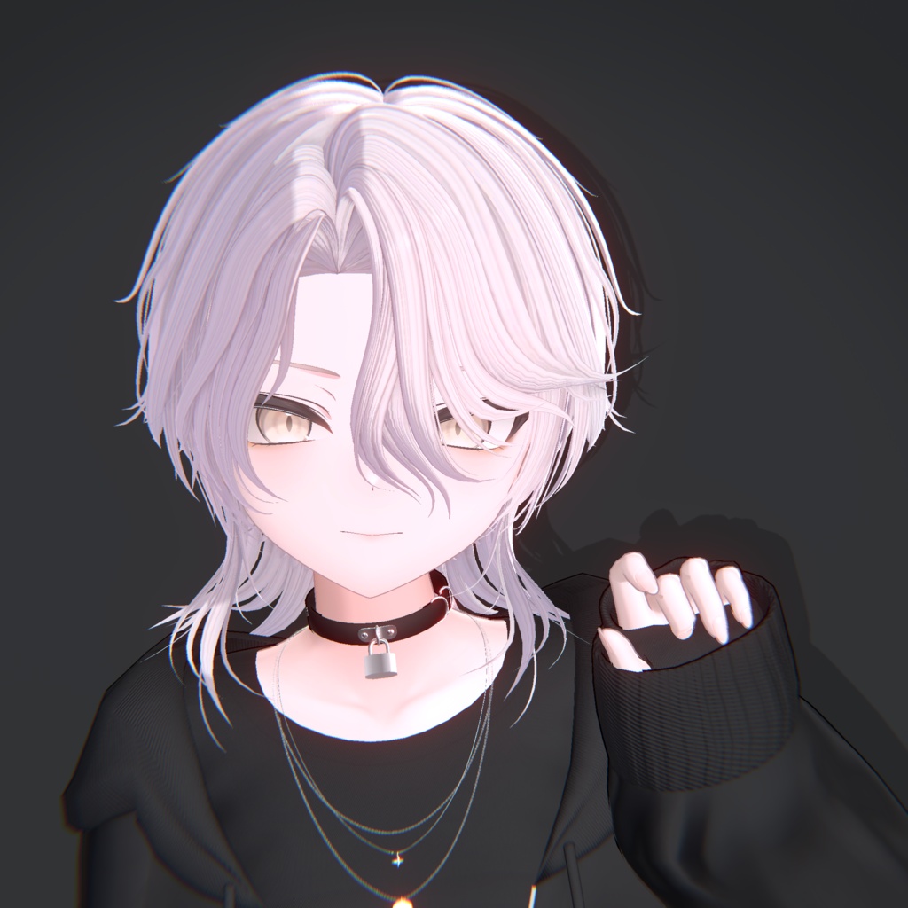 【16アバター対応】センターパートウルフ【VRChat】