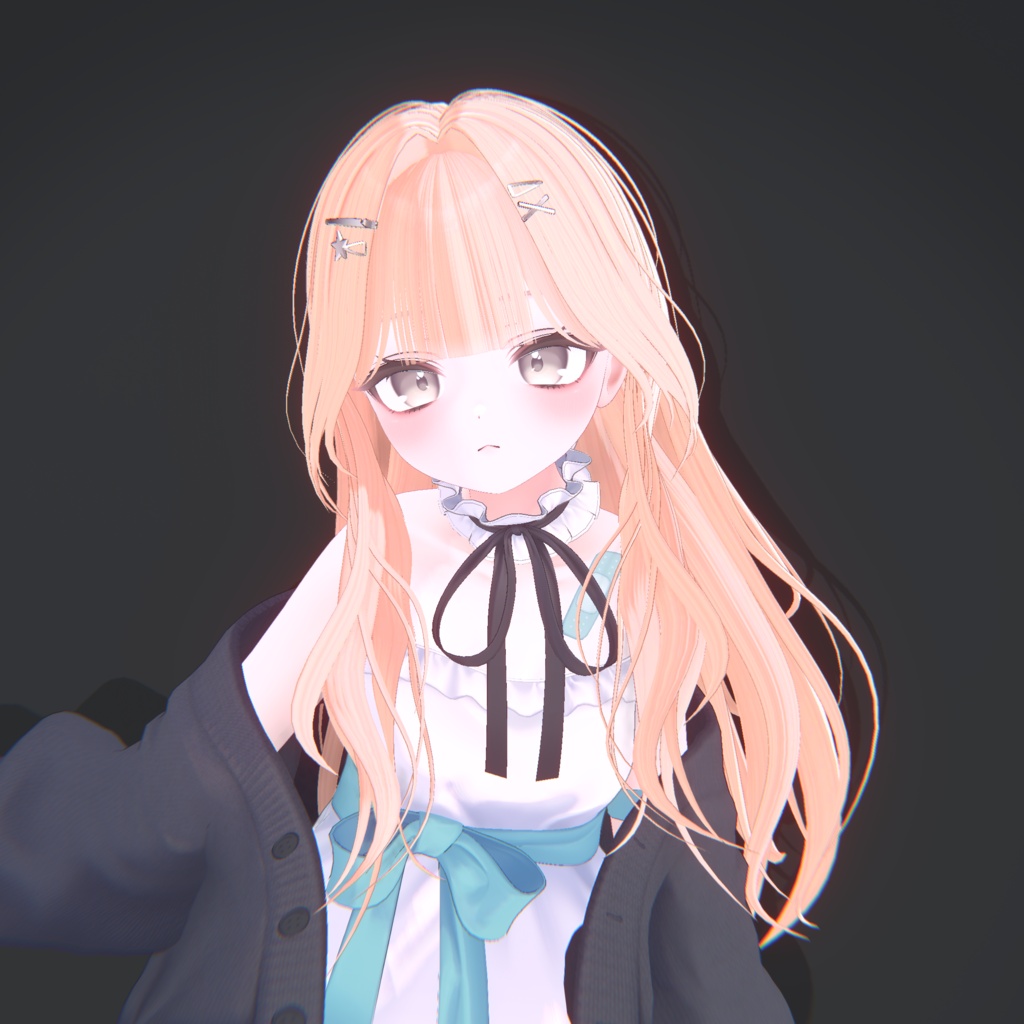 【12アバター対応】ギャルヘア【VRChat】