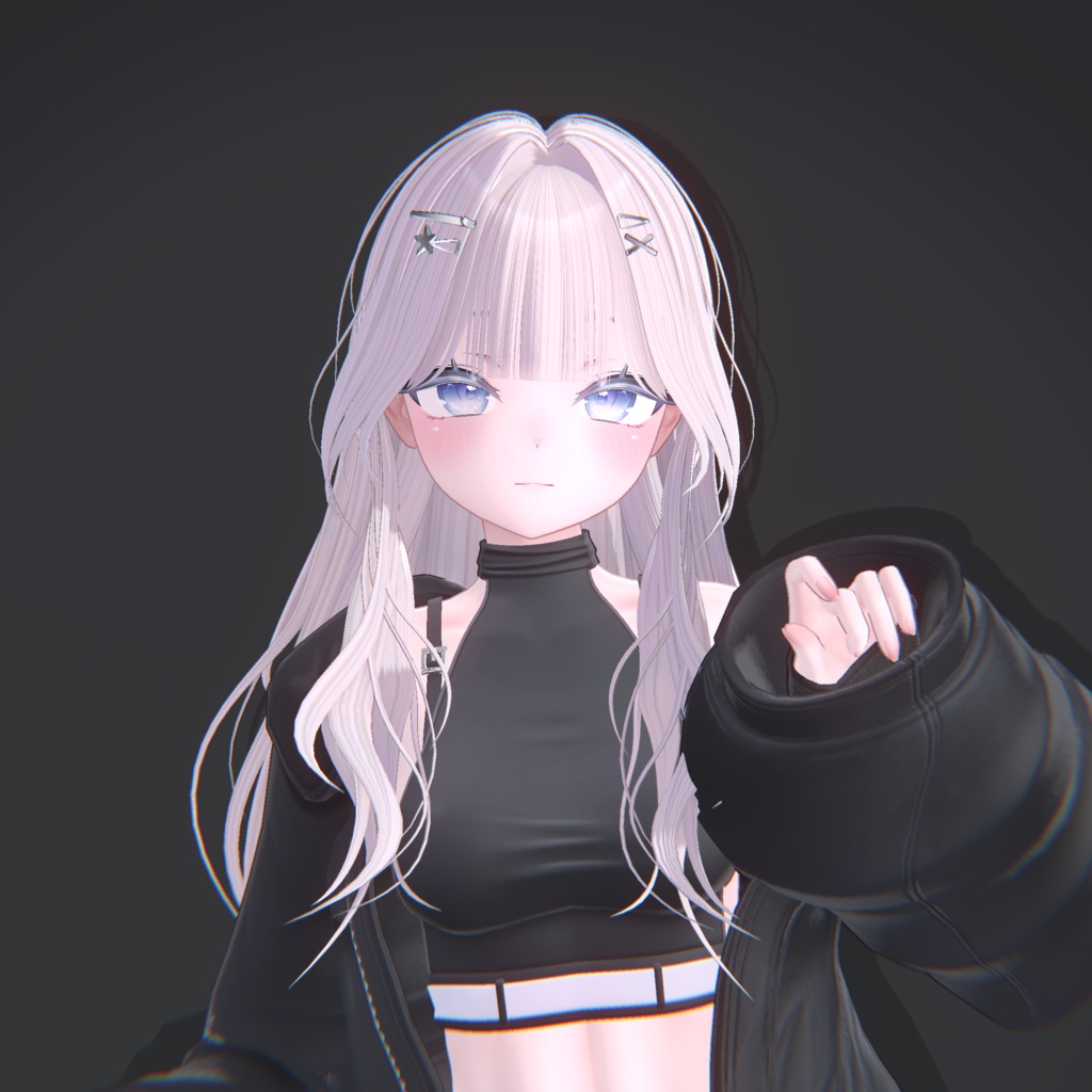 【12アバター対応】ギャルヘア【VRChat】