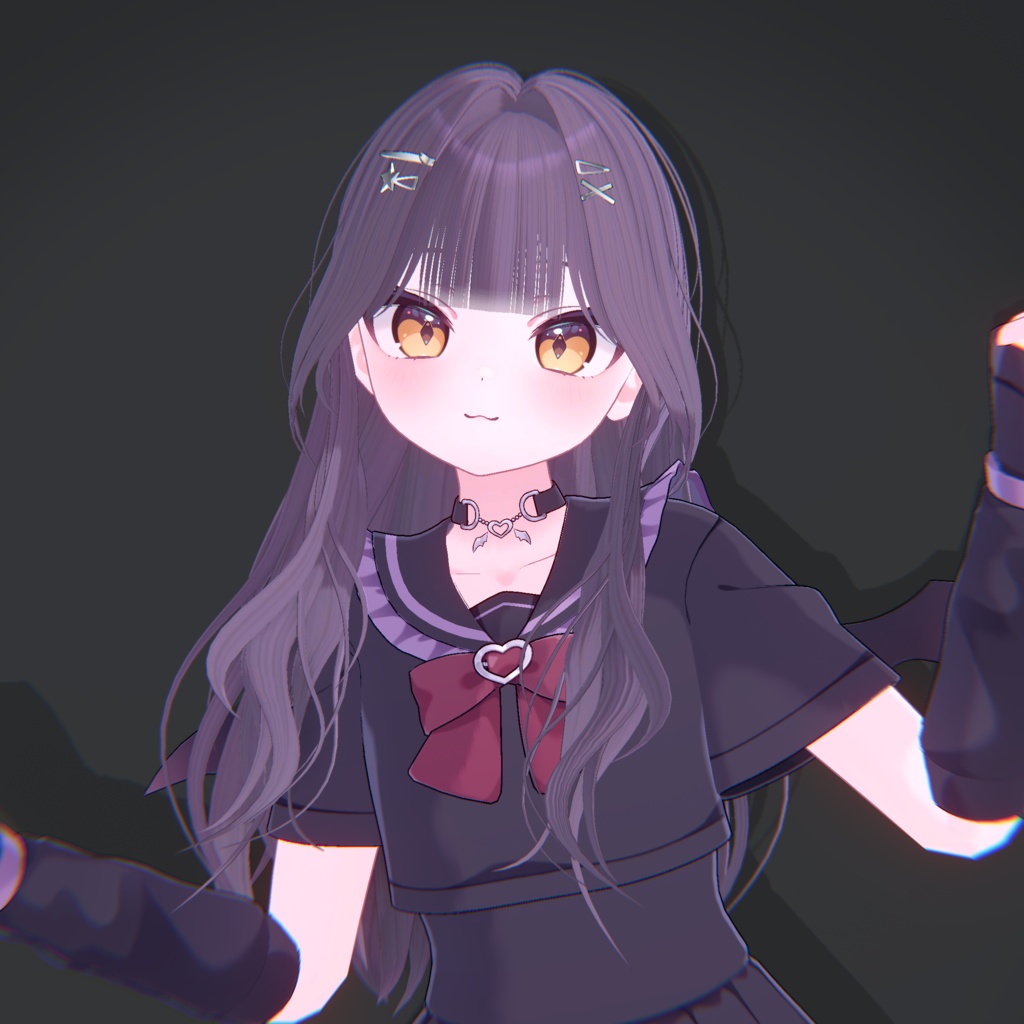 【12アバター対応】ギャルヘア【VRChat】