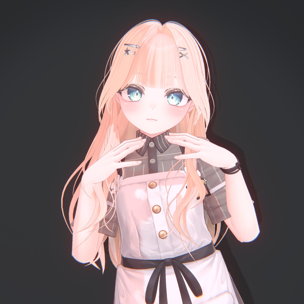 【12アバター対応】ギャルヘア【VRChat】