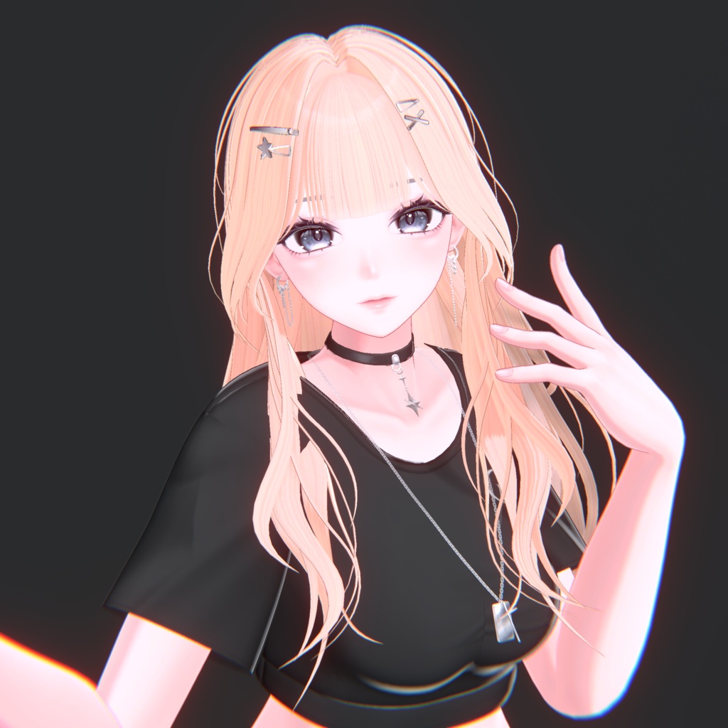 【12アバター対応】ギャルヘア【VRChat】