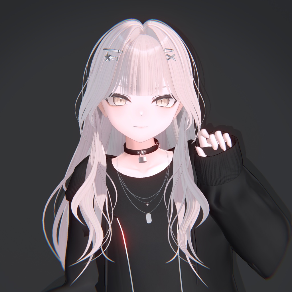 【12アバター対応】ギャルヘア【VRChat】