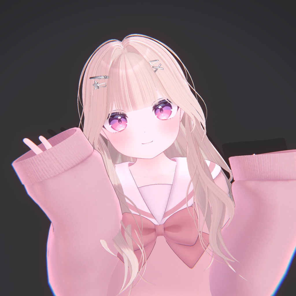 【12アバター対応】ギャルヘア【VRChat】