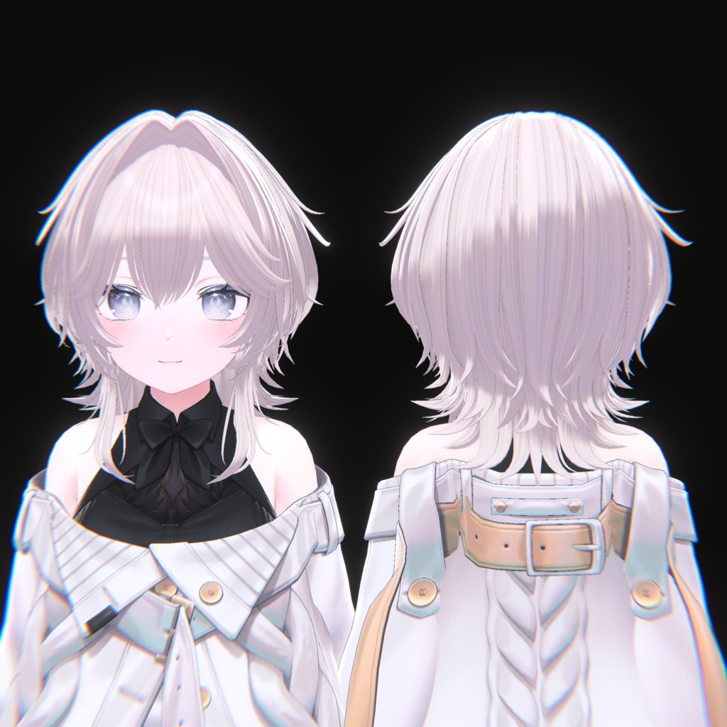 【VRC Hair】外はねソフトウルフ【15アバター対応】