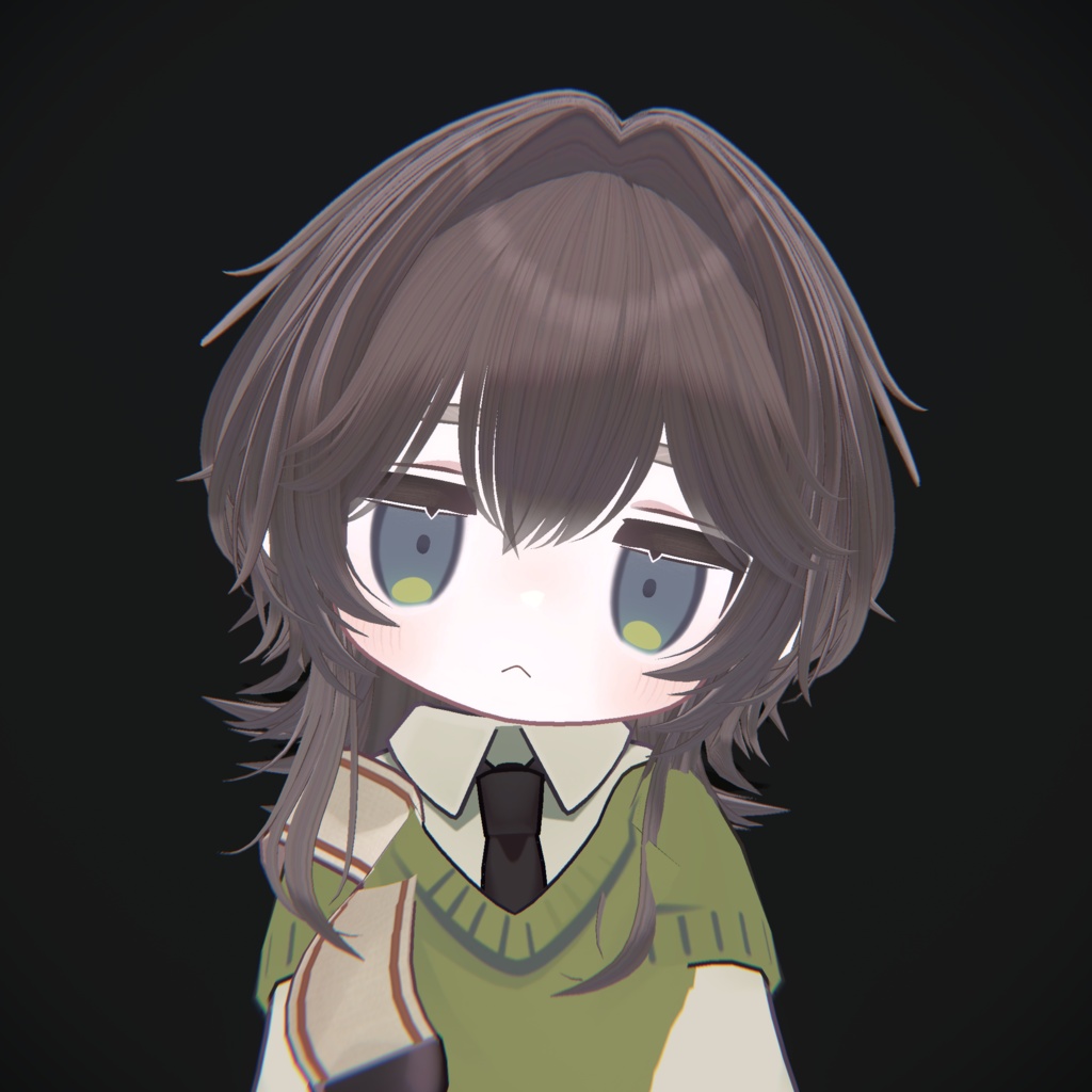 【VRC Hair】外はねソフトウルフ【15アバター対応】
