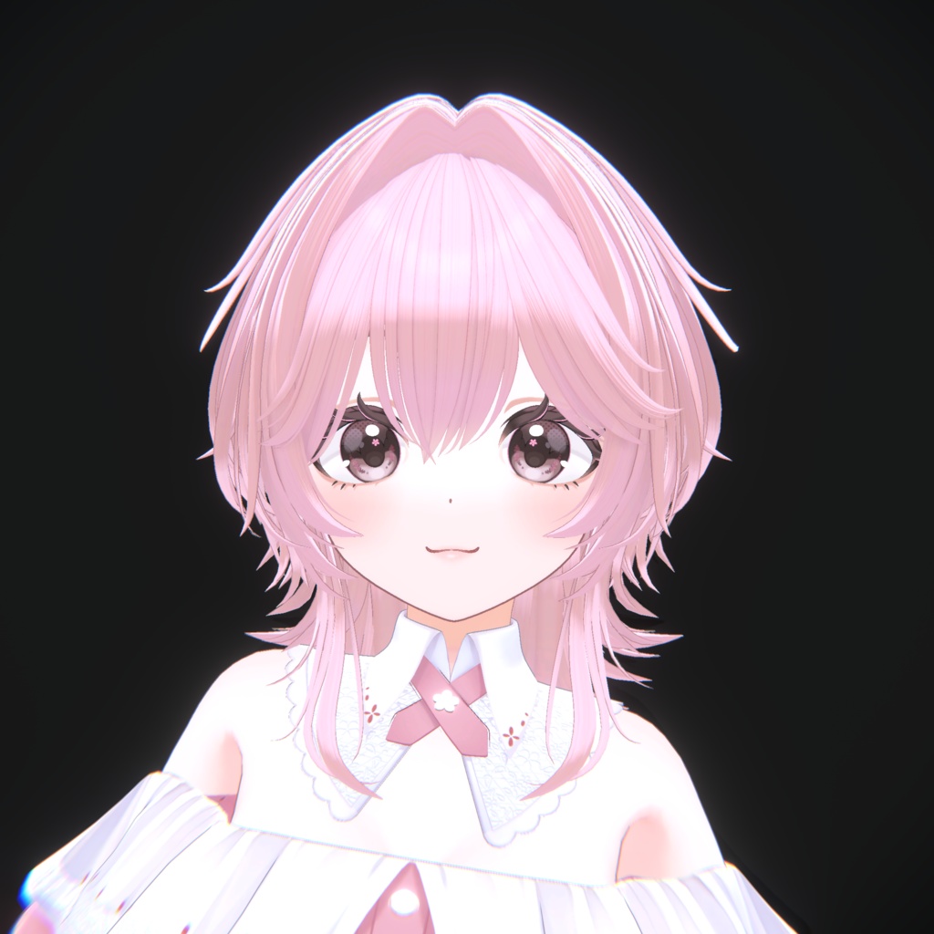 【VRC Hair】外はねソフトウルフ【15アバター対応】