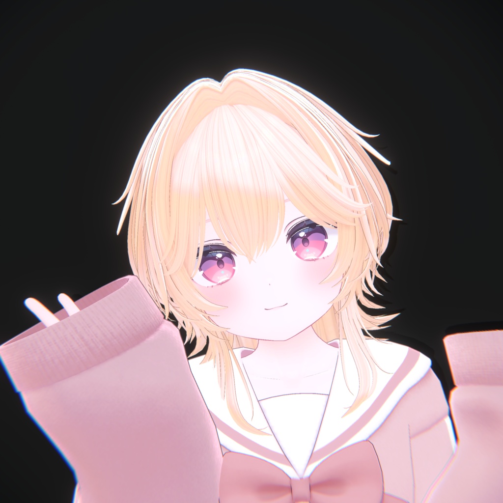 【VRC Hair】外はねソフトウルフ【15アバター対応】