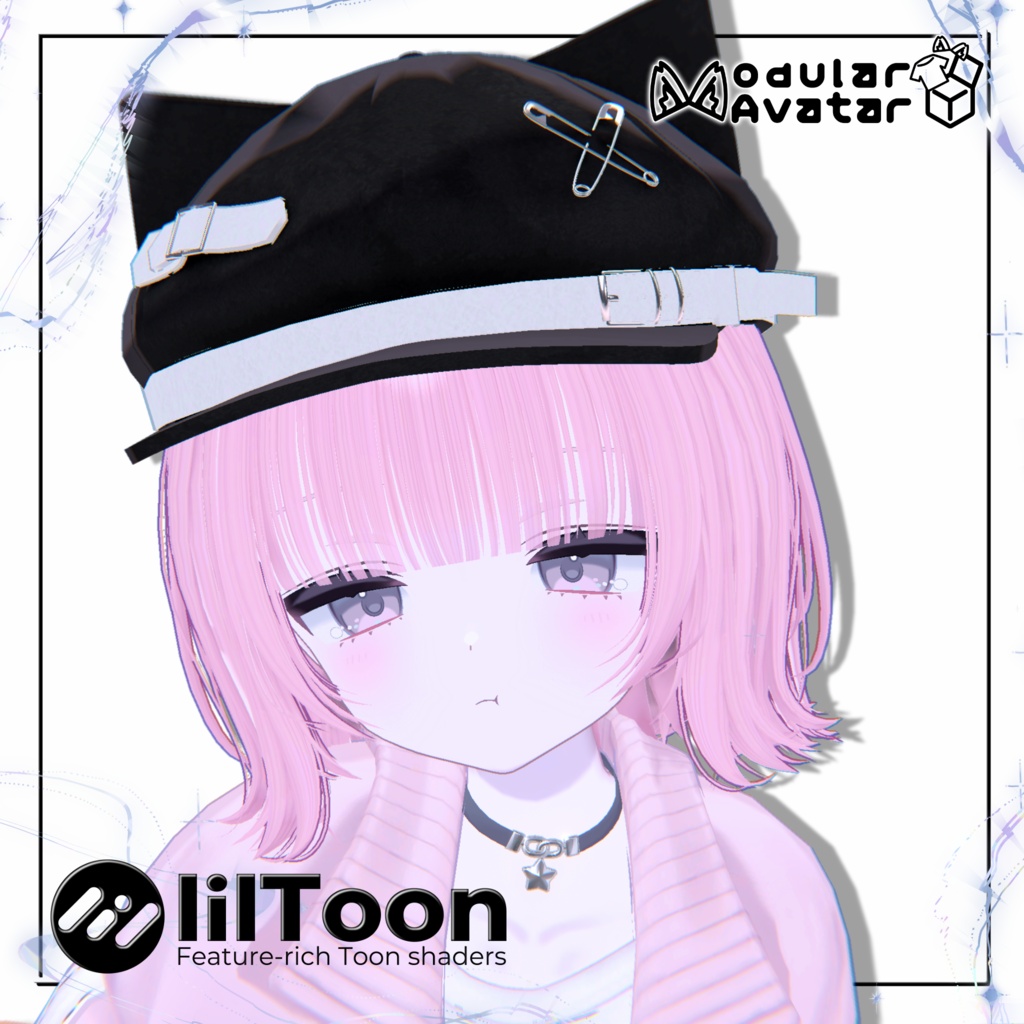 【VRC Hair】✦ 外はねボブ ✦【14アバター対応】