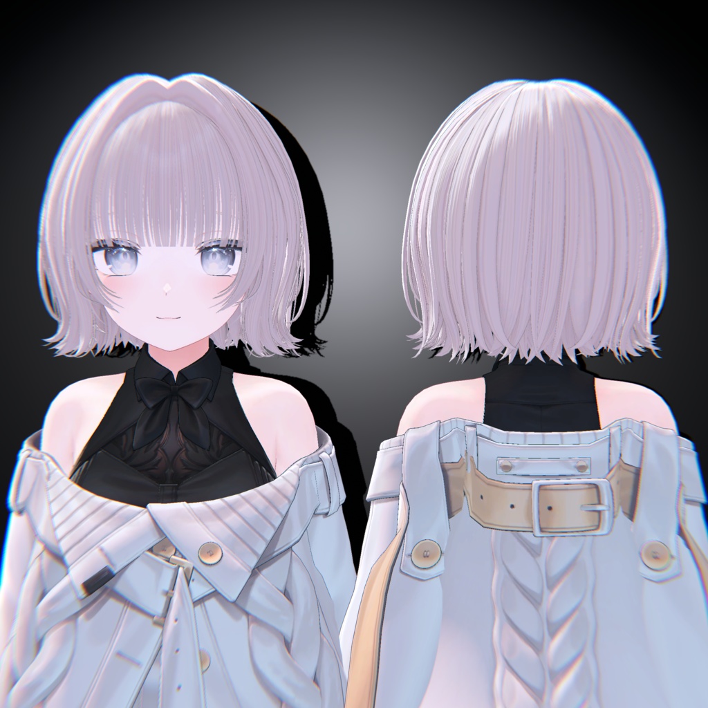 【VRC Hair】✦ 外はねボブ ✦【14アバター対応】