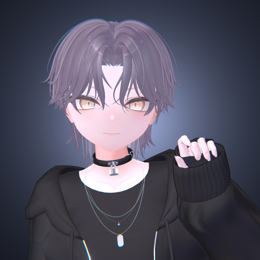 ✦ センターパートハーフアップ ✦【VRChat】