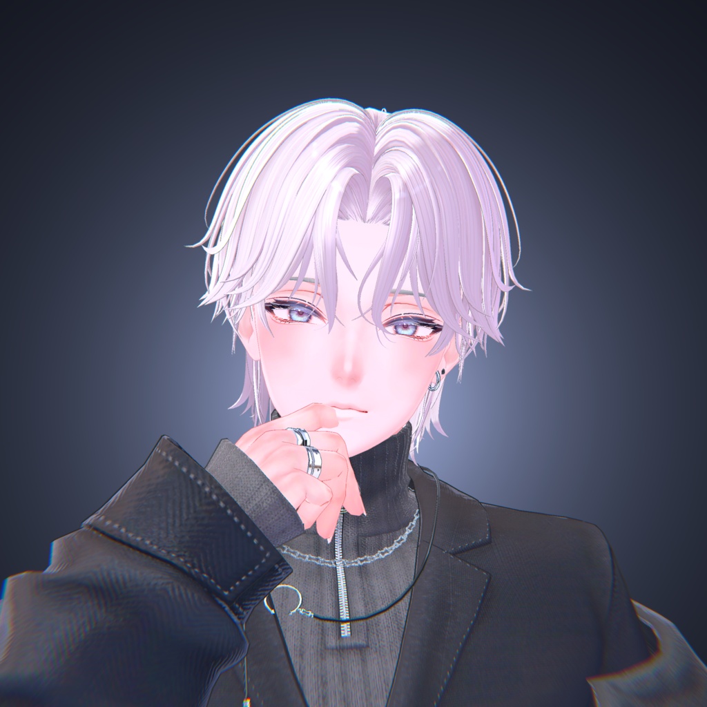 ✦ センターパートハーフアップ ✦【VRChat】