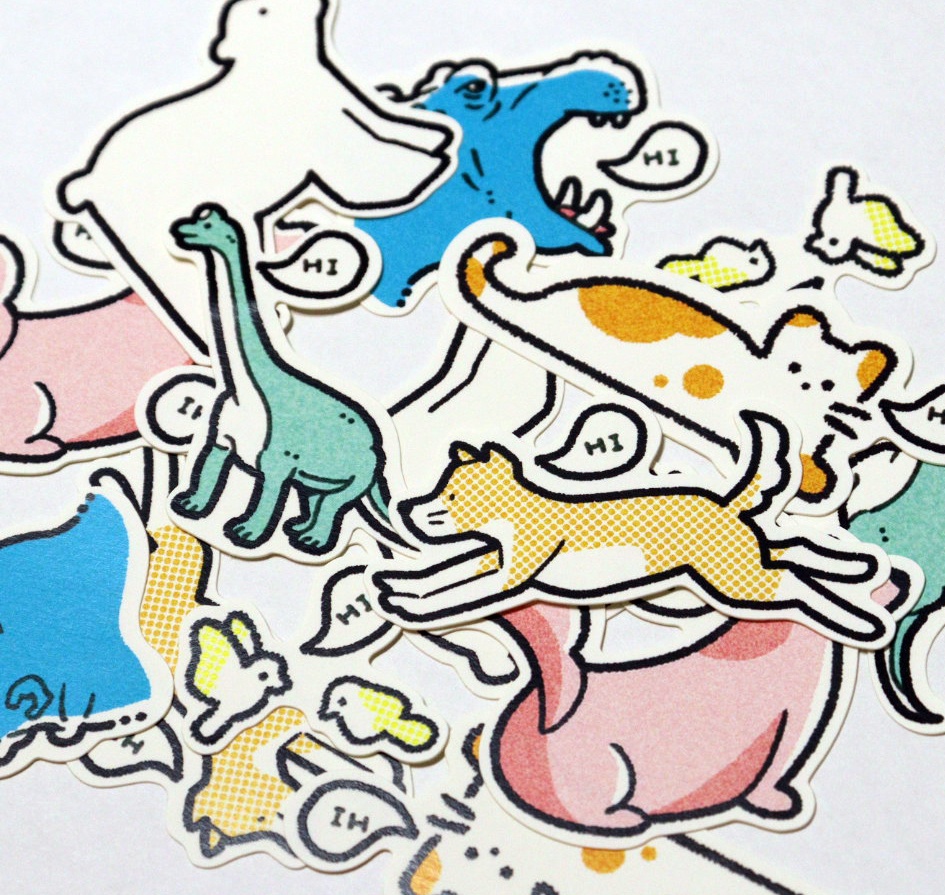 フレークシール「Animal」7枚SET