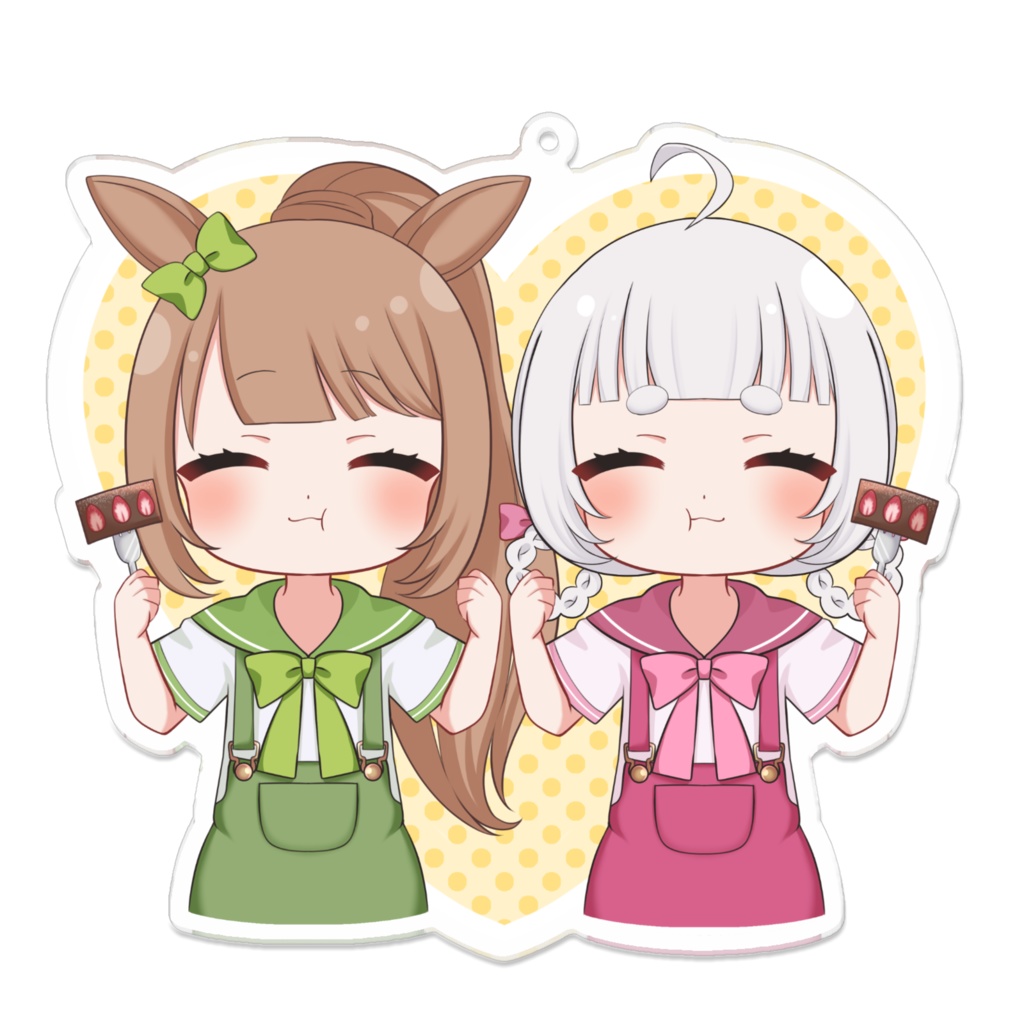 あまうさ&こまりアクリルキーホルダー