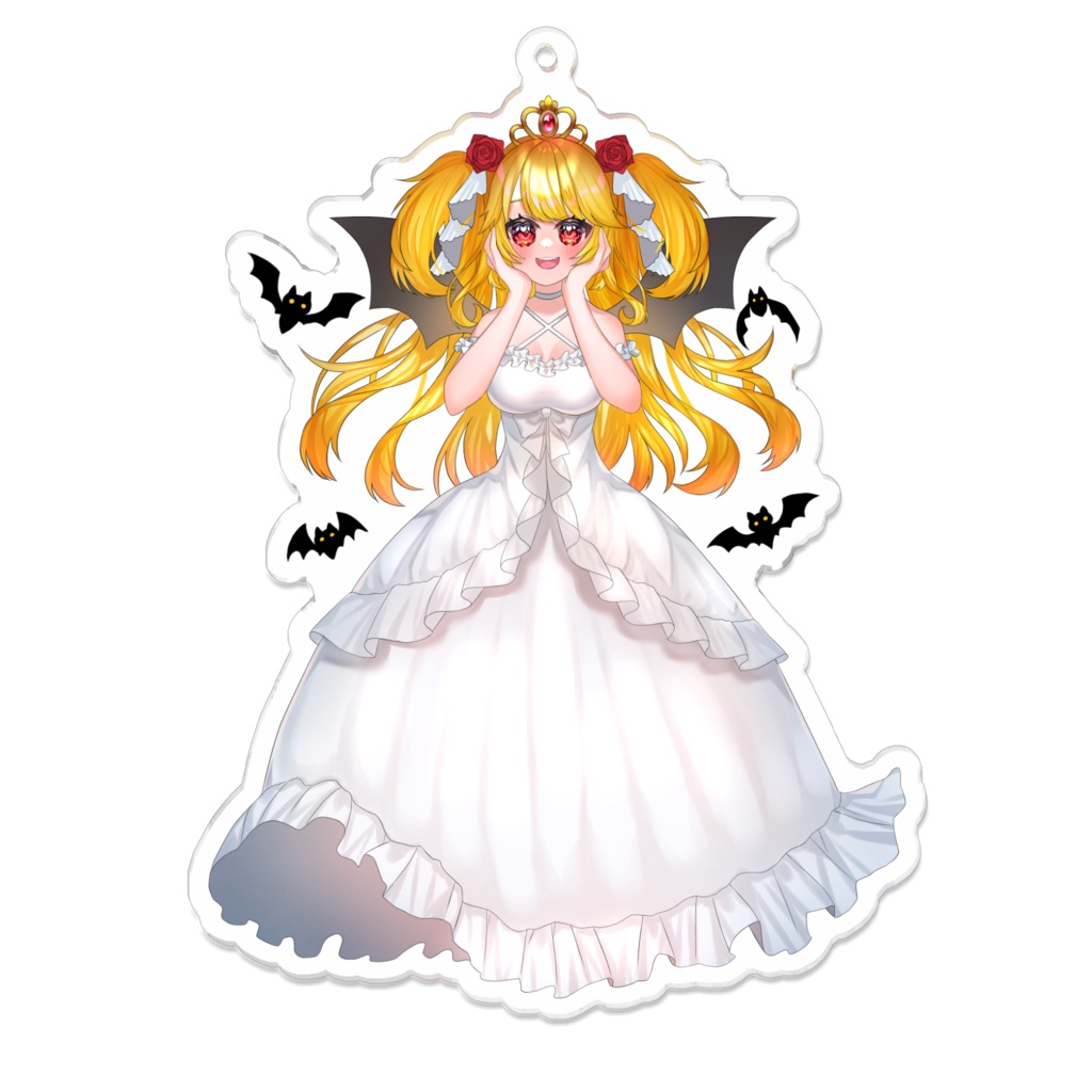 ルナの、ウェーディングドレスアクキー