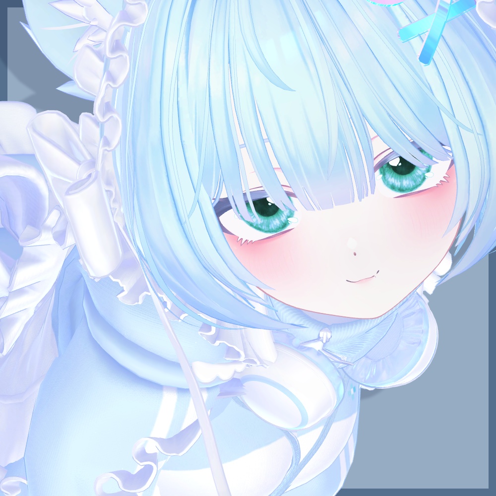 (30アバター対応)luminous aqua eye(14色展開)Ruty対応