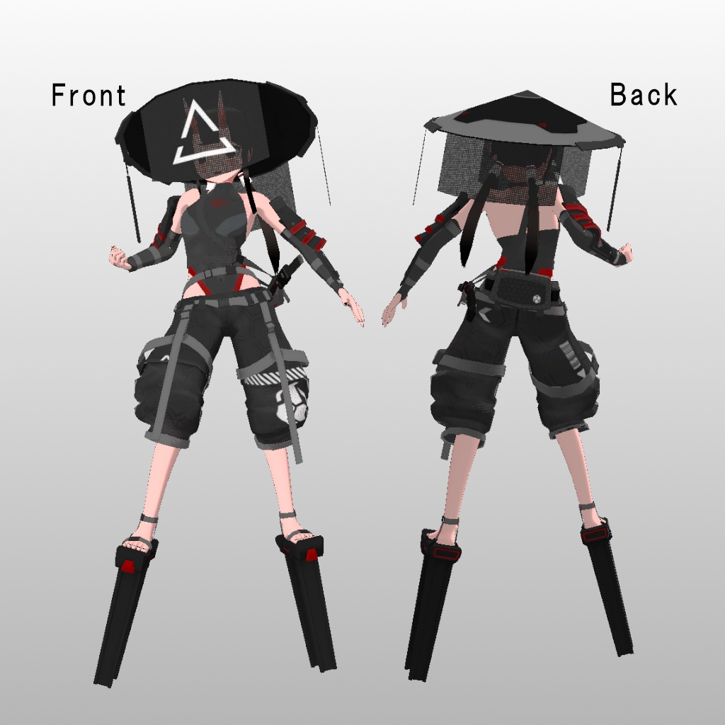 オリジナル3Dモデル 颯鬼