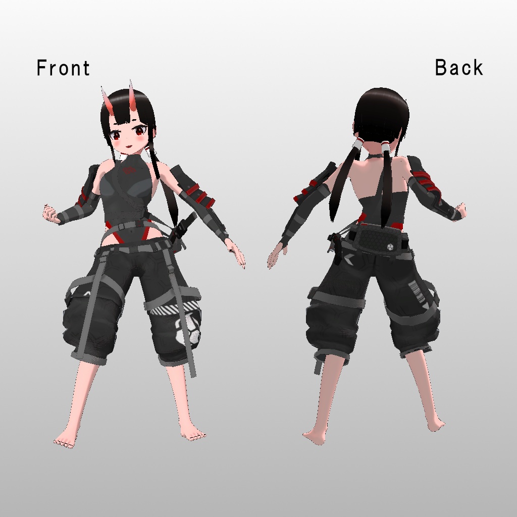 オリジナル3Dモデル 颯鬼