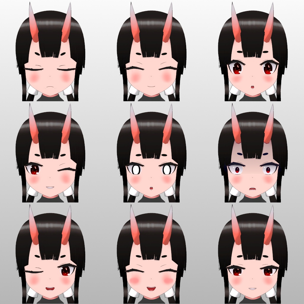 オリジナル3Dモデル 颯鬼