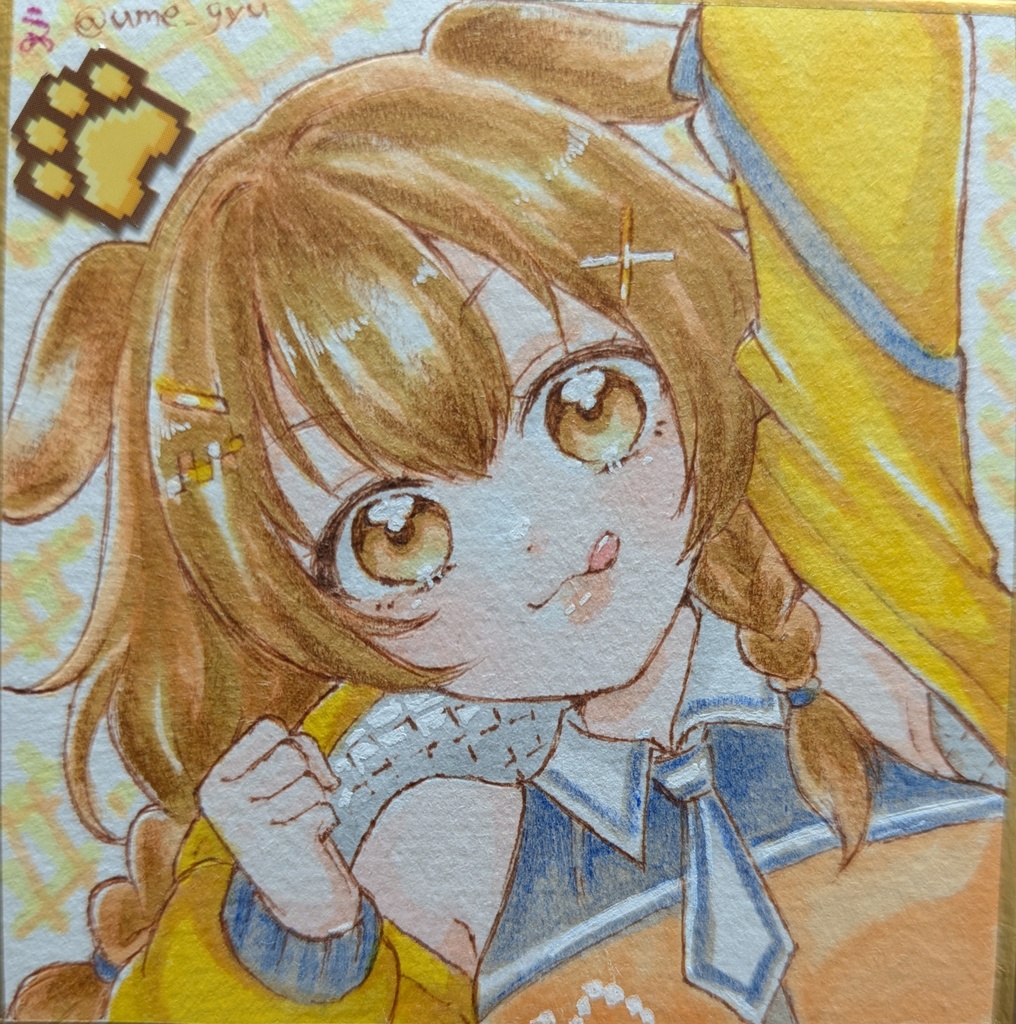 ホロライブ/手描き豆色紙
