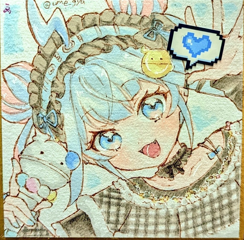 ホロライブ/手描き豆色紙
