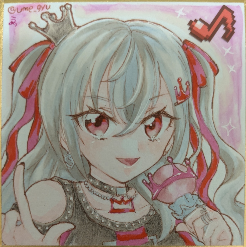 ホロライブ/手描き豆色紙