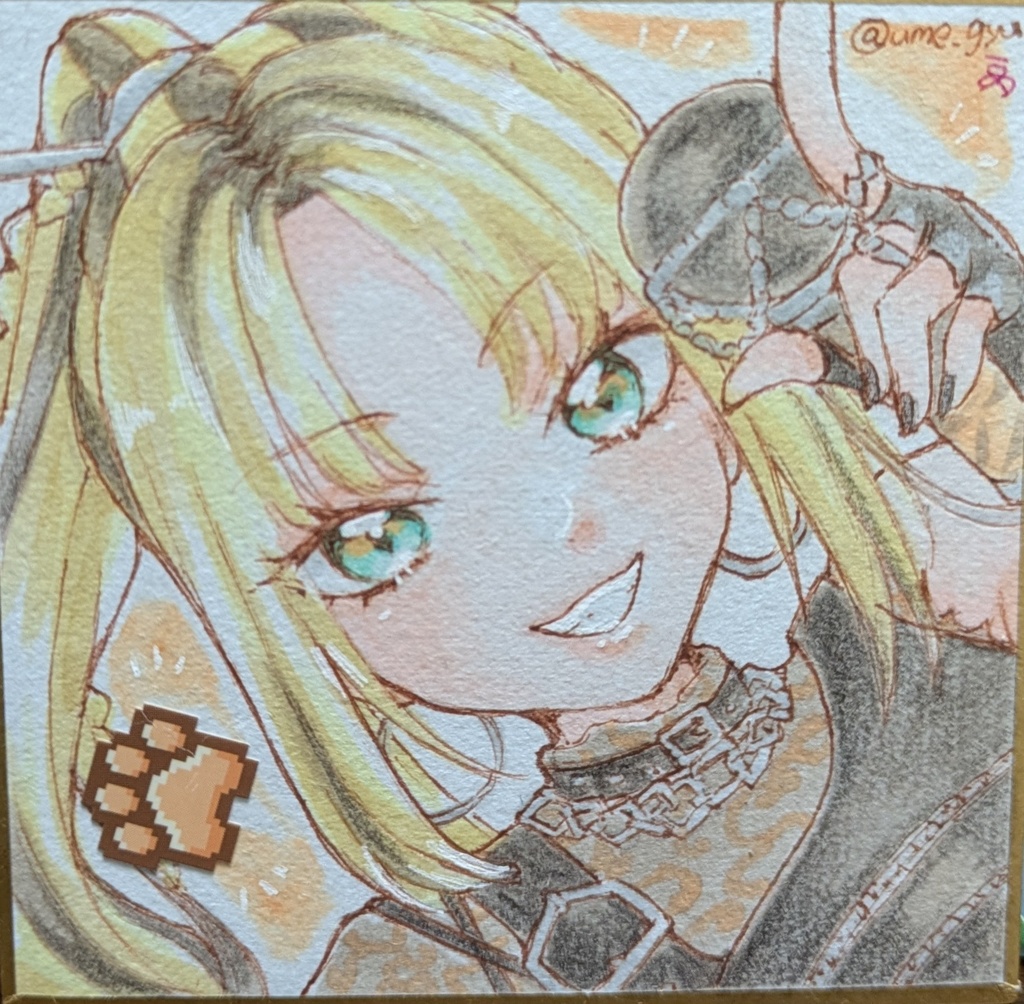 ホロライブ/手描き豆色紙