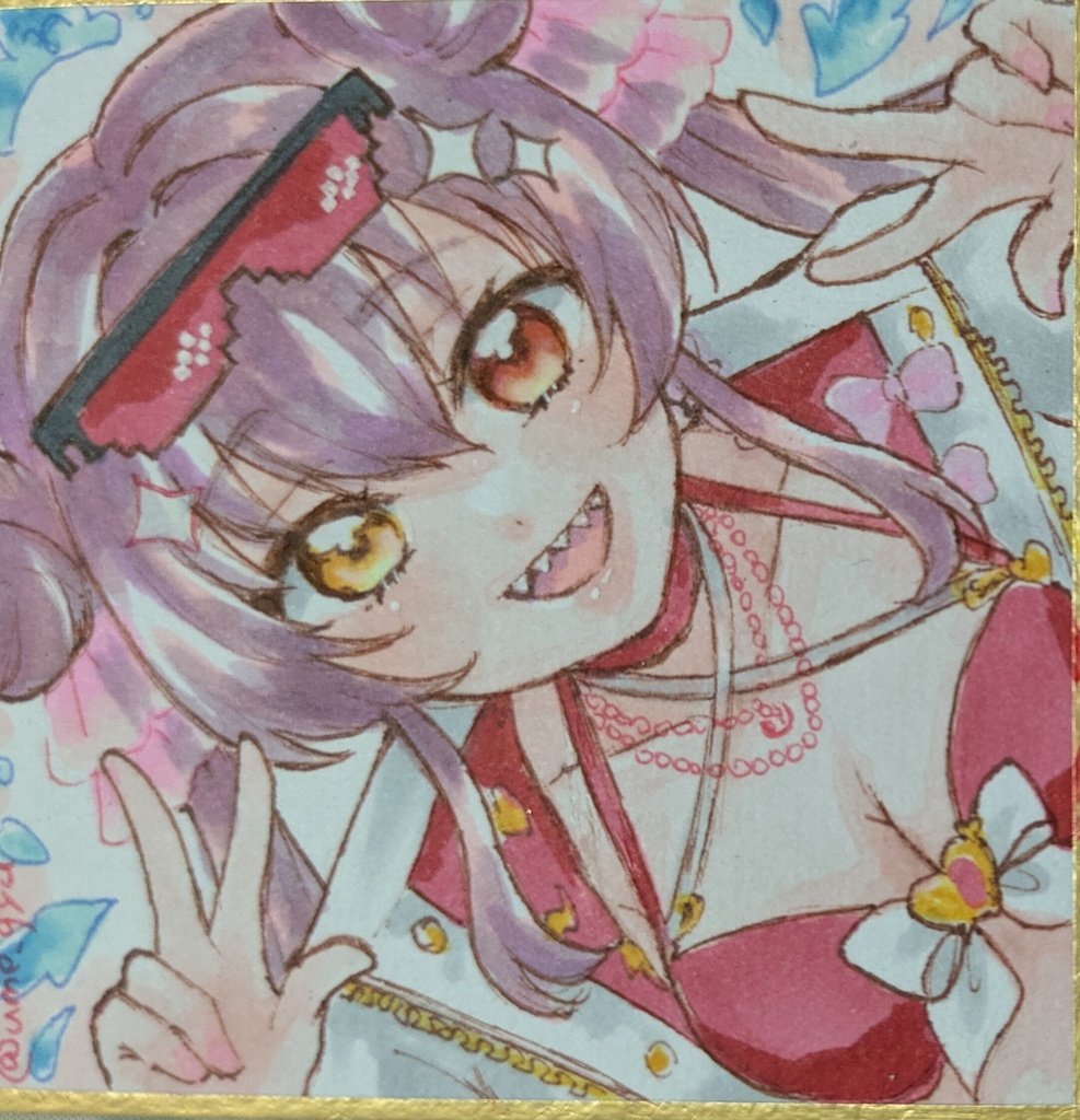 ホロライブ/手描き豆色紙