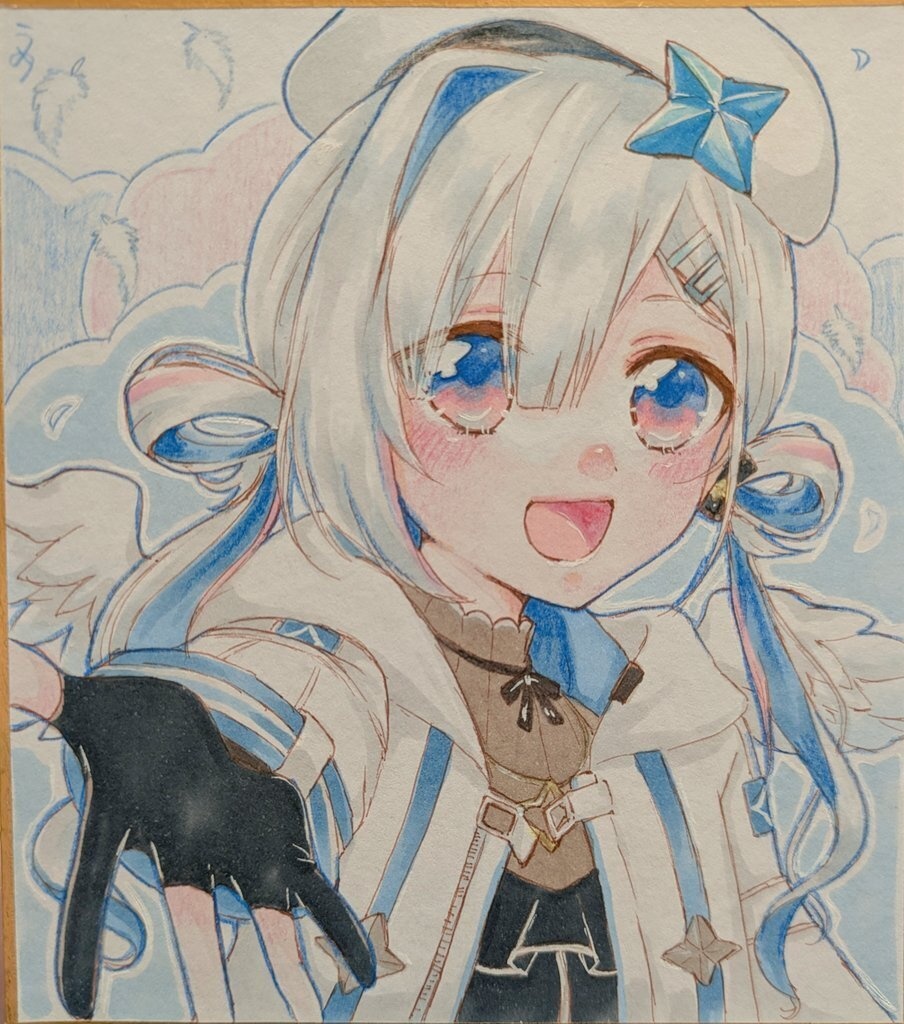 手描き色紙/小色紙