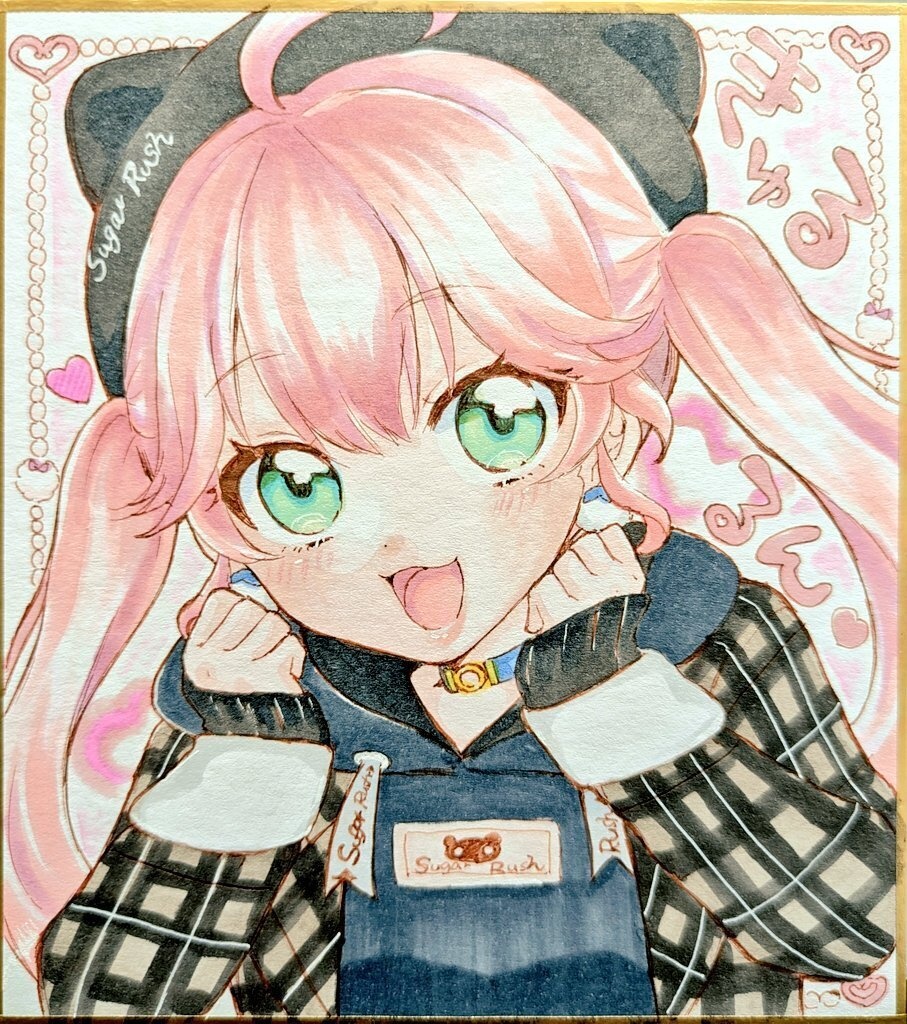 手描き色紙/小色紙