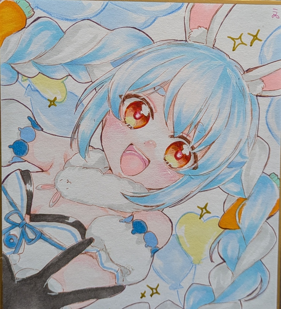 手描き色紙/小色紙