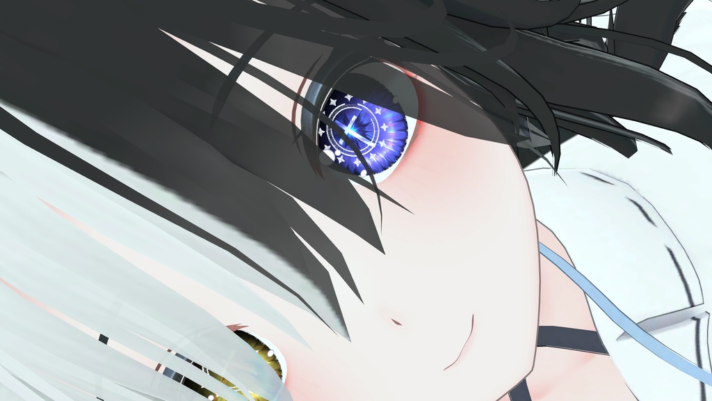 セラフィナ専用 十字架の瞳アイテクスチャ MA対応ギミックセット カラー変更用PSDあり