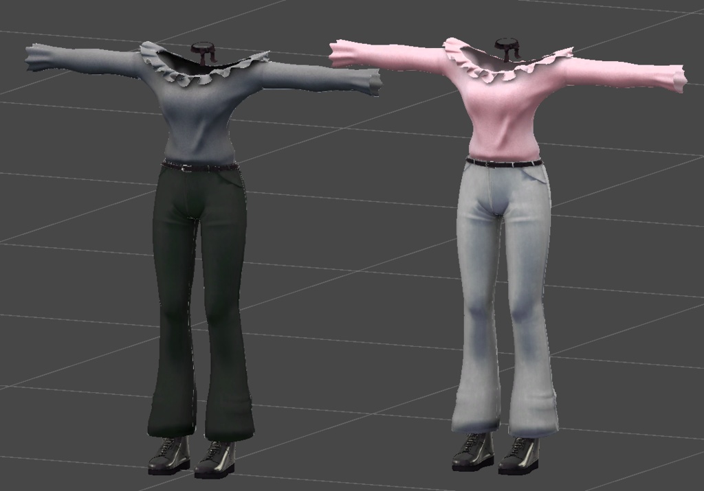 セラフィナ/ミロワール対応 オフショルダーニットコーデ MA対応