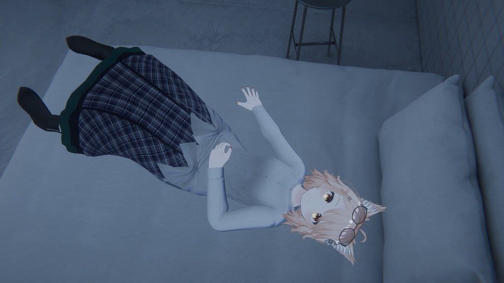 セラフィナ/ミロワール対応 チェックスカートのモード系コーデ MA対応