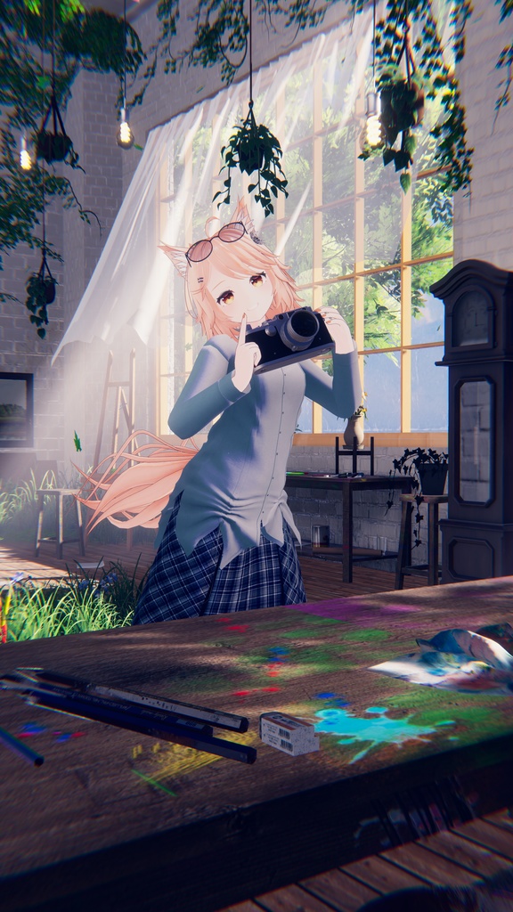 セラフィナ/ミロワール対応 チェックスカートのモード系コーデ MA対応