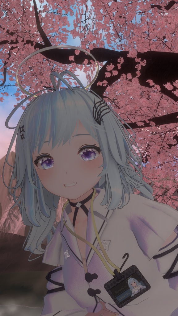 セラフィナ専用 桜舞う瞳アイテクスチャ カラー変更用PSDあり