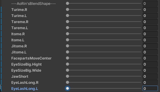 セラフィナ専用 追加シェイプキー