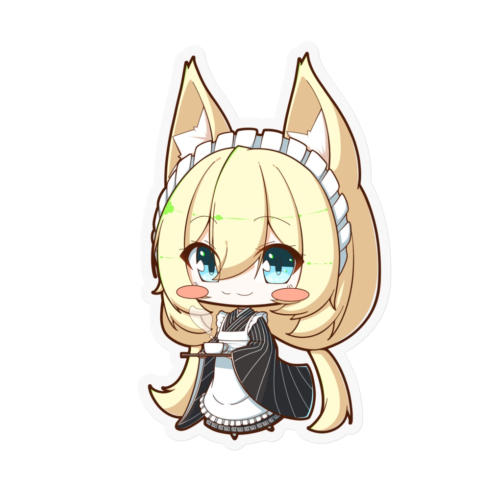 雷狐ちゃんステッカー