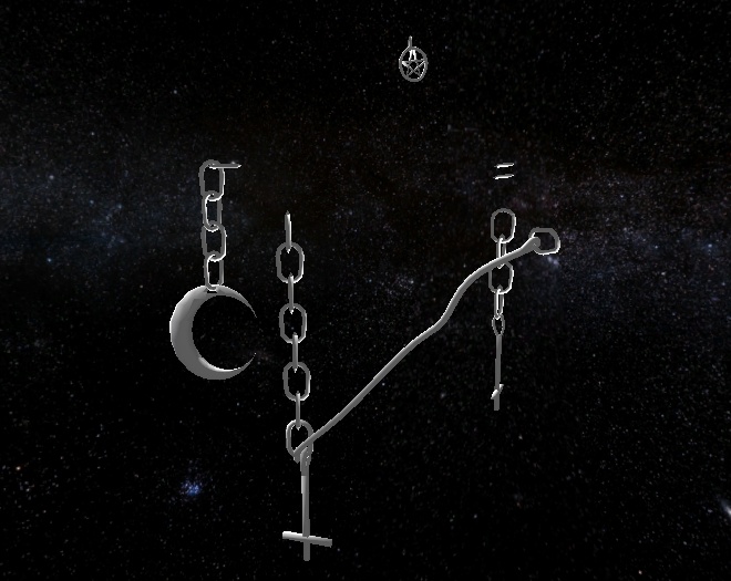 Pagan Face and Ear Jewelry Low Poly