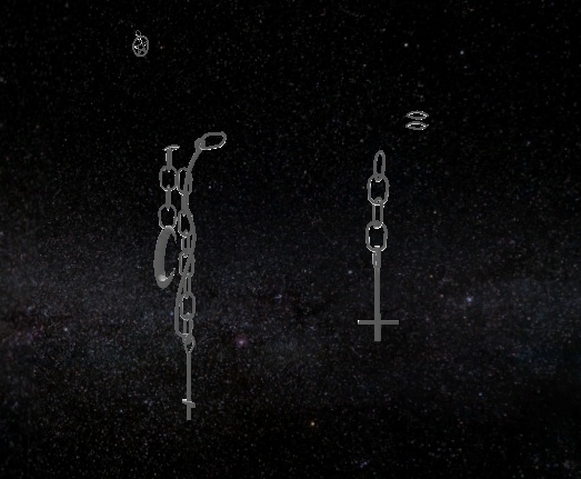 Pagan Face and Ear Jewelry Low Poly