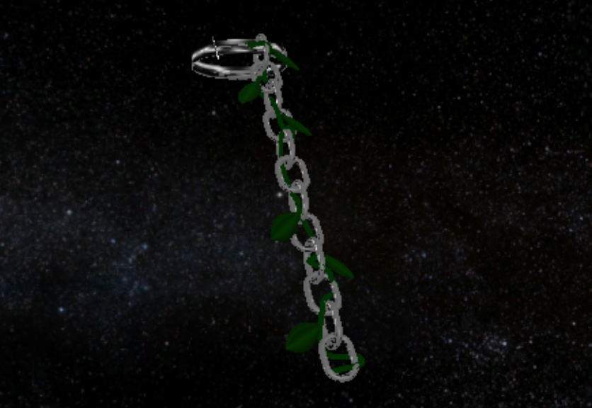 Christianity and Demonic Leaf Choker Low Poly