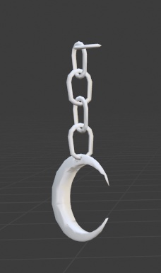 Right Moon Earring