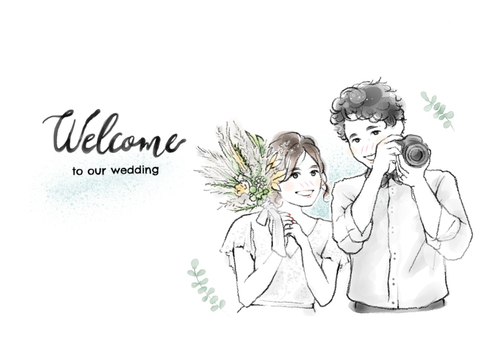 ウエディングイラスト データのお渡し Poyu Book Booth
