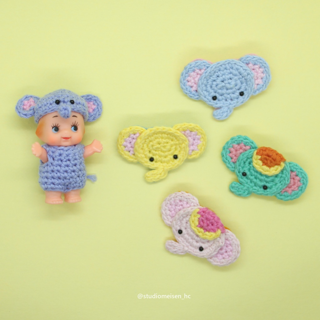 【ブローチ・ワッペン】ぞう